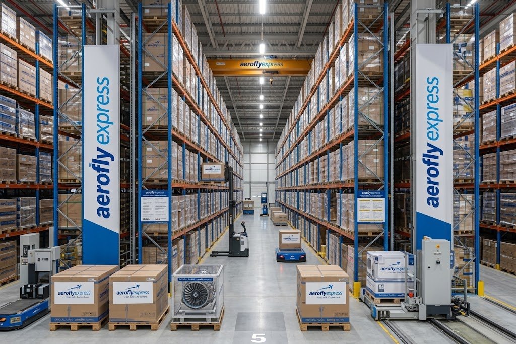 Modern logistics warehouse